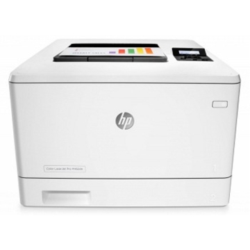 პრინტერი HP Color LaserJet Pro M452dn (Functions: Print; format: A4; 600x600 dpi; Monthly Duty Cicle: Up to 50000 pages; 27ppm (black), 27ppm (color); Duplex; Memory: 256MB; CPU Speed: 1200MHz; 2-line backlit LCD graphic display; Connectivity: USB 2.0, Lan; 250-sheet input Tray; Cartridge: HP 410A: CF410A (Black), CF411A (Cyan), CF412A (Magenta), CF413A (Yellow))