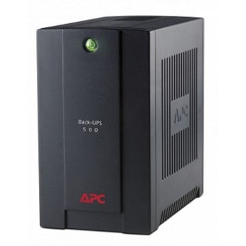 უწყვეტი კვების წყარო APC Back-UPS 500VA 4xSchuko, No-USB, 300W, Standby