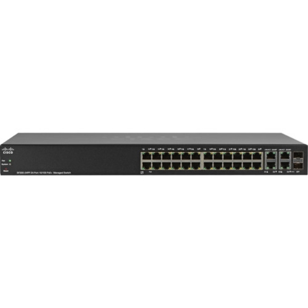 სვიჩი  CISCO  SF300-24PP-K9-EU  24-port 10/100 + 4-Port Gigabit Switch WebView and PoE