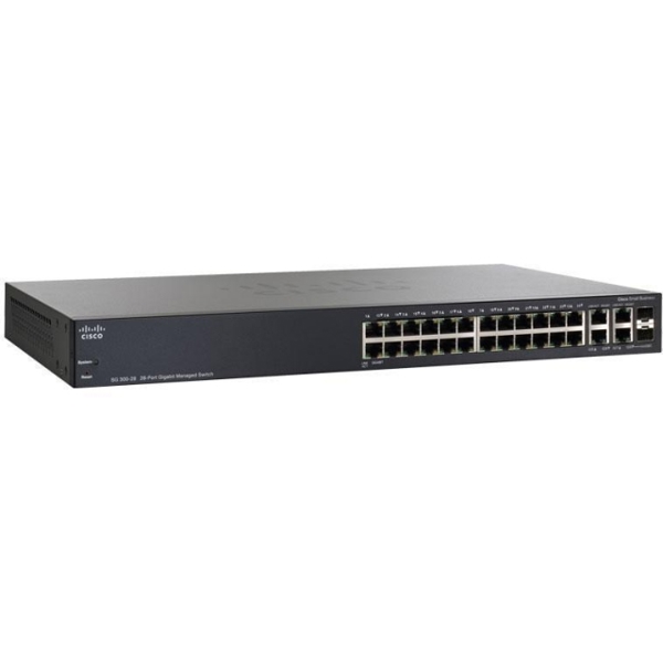 სვიჩი  Cisco  SRW2024-K9-EU  SG300-28 28-port Gigabit Managed Switch