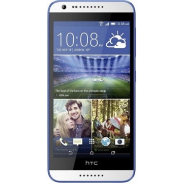 მობილური  HTC  Desire 620G dual sim EEA Gloss White/Blue Trim 5" HD720, 150.1x72.7x9.6mm, 720x1280, 8GB, 1GB, Octacore 1.7GHz, Wi-Fi 802.11 b/g/n (2.4GHz), Bluetooth - 4.0, 8MP AF, 2100mAh, Dual Standby, Micro SD Card Slot upto 32GB