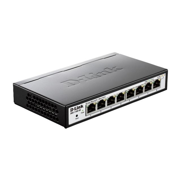 სვიჩი  D-link   8 10/100/1000BASE-T ports Easy Smart Gigabit Ethernet Switches with Web