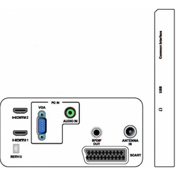 მონიტორი PHILIPS 221TE5LB/00 TV TUNER LCD 21.5"