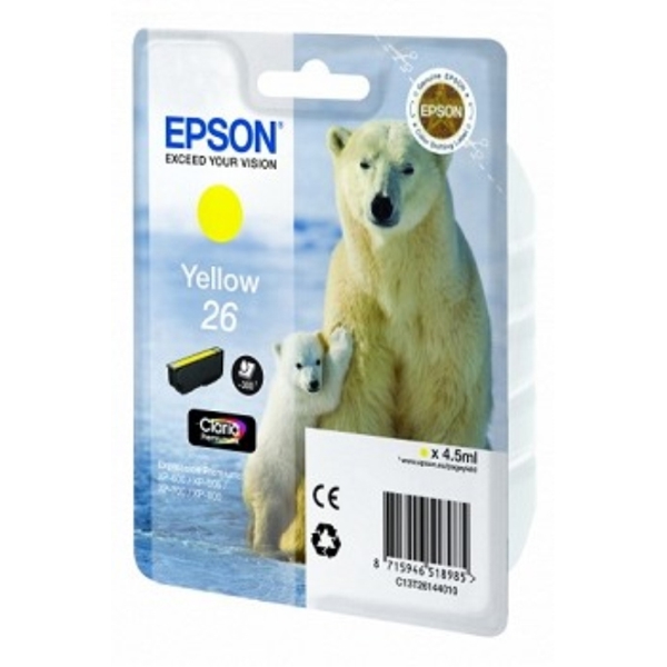 კარტრიჯი Epson   I/C (y) XP600/7/8, C13T26144010