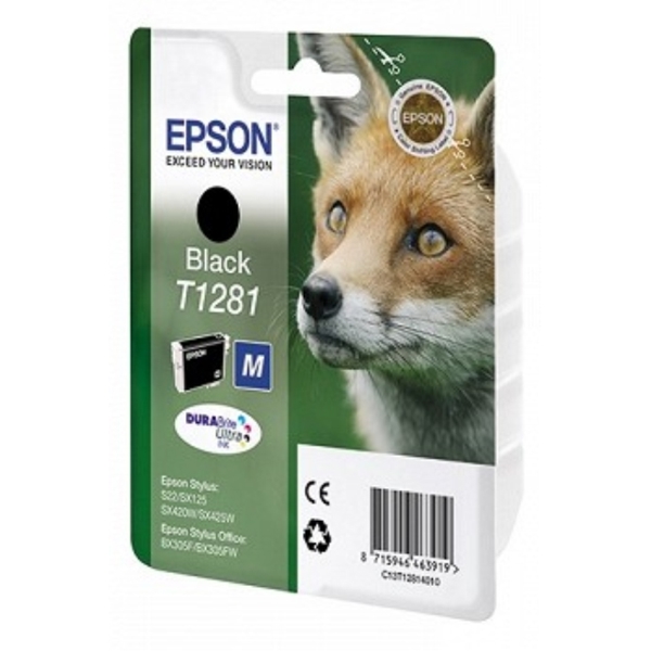 კარტრიჯი  Epson   I/C black for S22/SX125_new, C13T12814011