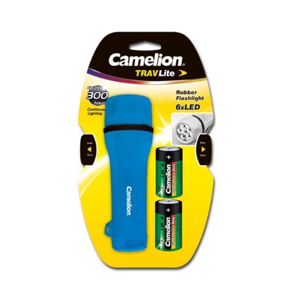 ფანარი Camelion  6 LED TraveLite High Intensity with 2D batteries in blister pack