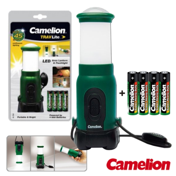 მინი ფანარი  Camelion SL7051-4R03PBP  4xAAA, 5 LED+4pc R03-B green, 