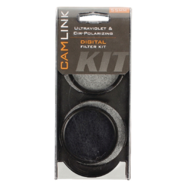 ფილტრი Camlink ULTRAVIOLET & CPL POLARIZER TWIN PACK (55MM)