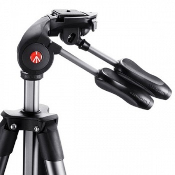 შტატივი MANFROTTO MKCOMPACTADV-BK COMPACT ADVANCED WITH 3-WAY HEAD BLACK