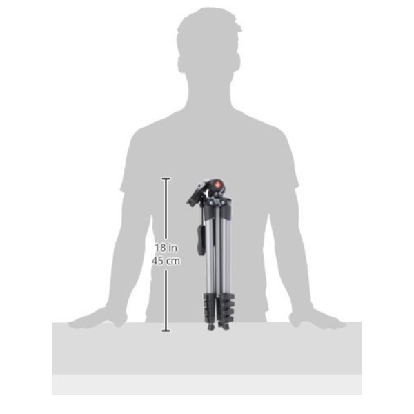 შტატივი MANFROTTO MKCOMPACTADV-BK COMPACT ADVANCED WITH 3-WAY HEAD BLACK
