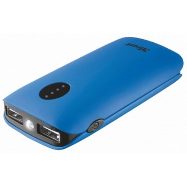 პორტატული დამტენი TRUST LEON POWERBANK 5200 PORTABLE CHARGER BLUE (20382) 