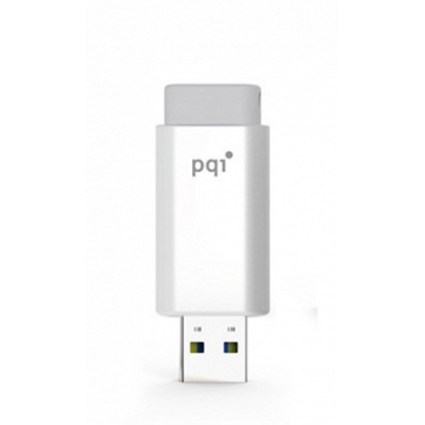 USB ფლეშ მეხსიერება PQI TRAVELING DISK U176L 8 GB WHITE (6176-008GR3001) 