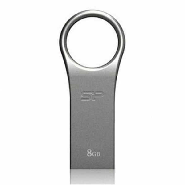 USB ფლეშ მეხსიერება SILICON POWER FIRMA F80 8GB SILVER (SP008GBUF2F80V1S)     