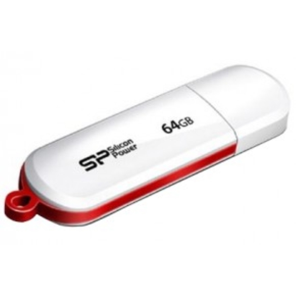 USB ფლეშ მეხსიერება  Silicon Power Pendrive 320 UFD USB 2.0 64GB White