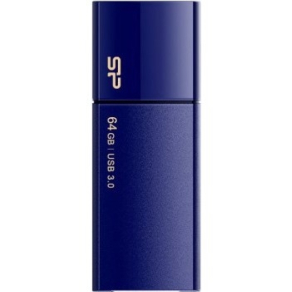 USB ფლეშ მეხსიერება Silicon Power 64GB Blaze B05 USB 3.0 Retractable Flash Drive, Deep Blue (SP064GBUF3B05V1D)