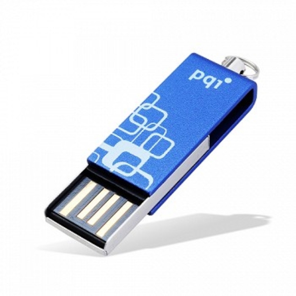 USB ფლეშ მეხსიერება PQI INTELIGGENT DRIVE I812 8GB BLUE (6812-008GR1008) 