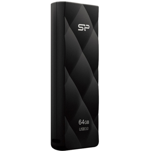 USB ფლეშ მეხსიერება Silicon Power SP064GBUF3B20V1K Blaze B20 64GB Entry Level USB 3.0 Flash Drive Read/Write 55/20 MB/s (Black) (Silicon PowerSP064GBUF3B20V1K )