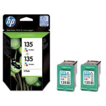  HP ORIGINAL CB332HE HP 135 TRI-COLOUR PRINT CRTG, TWIN PACK