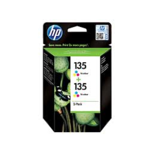  HP ORIGINAL CB332HE HP 135 TRI-COLOUR PRINT CRTG, TWIN PACK