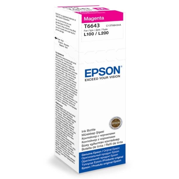 კარტრიჯი   EPSON ORIGINAL EPSON INK IC L100 MAGENTA (C13T66434A)