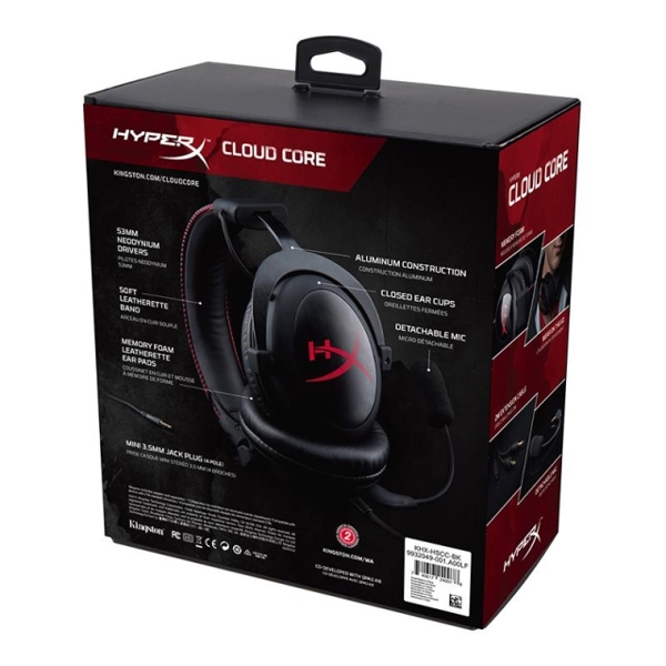 ყურსასმენი  HYPERX CLOUD CORE PROGA    KHX-HSCC-BK-BR