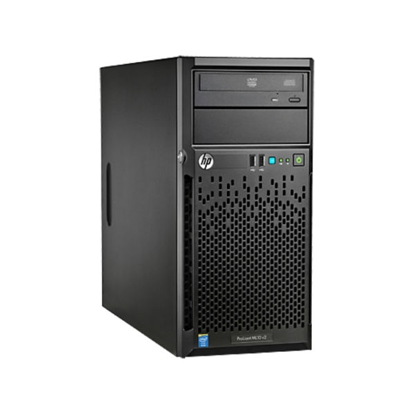 სერვერი  HP ML10v2 G3240 (3.1GHz/2-core/3MB/54W); RAM 4GB (1x4GB DDR3-1600 UDIMM); Smart Array B120i RAID (0/1/10); 2x500GB 7.2K SATA NHP LFF; 1Gb-2P; 350W; 1yw