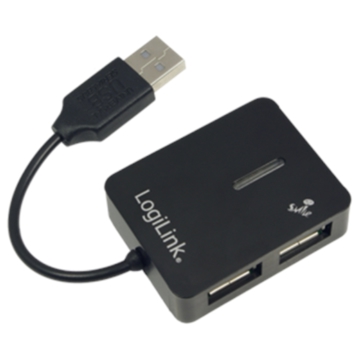 USB ჰაბი Logilink UA0139 USB 2.0 Hub 4-Port black