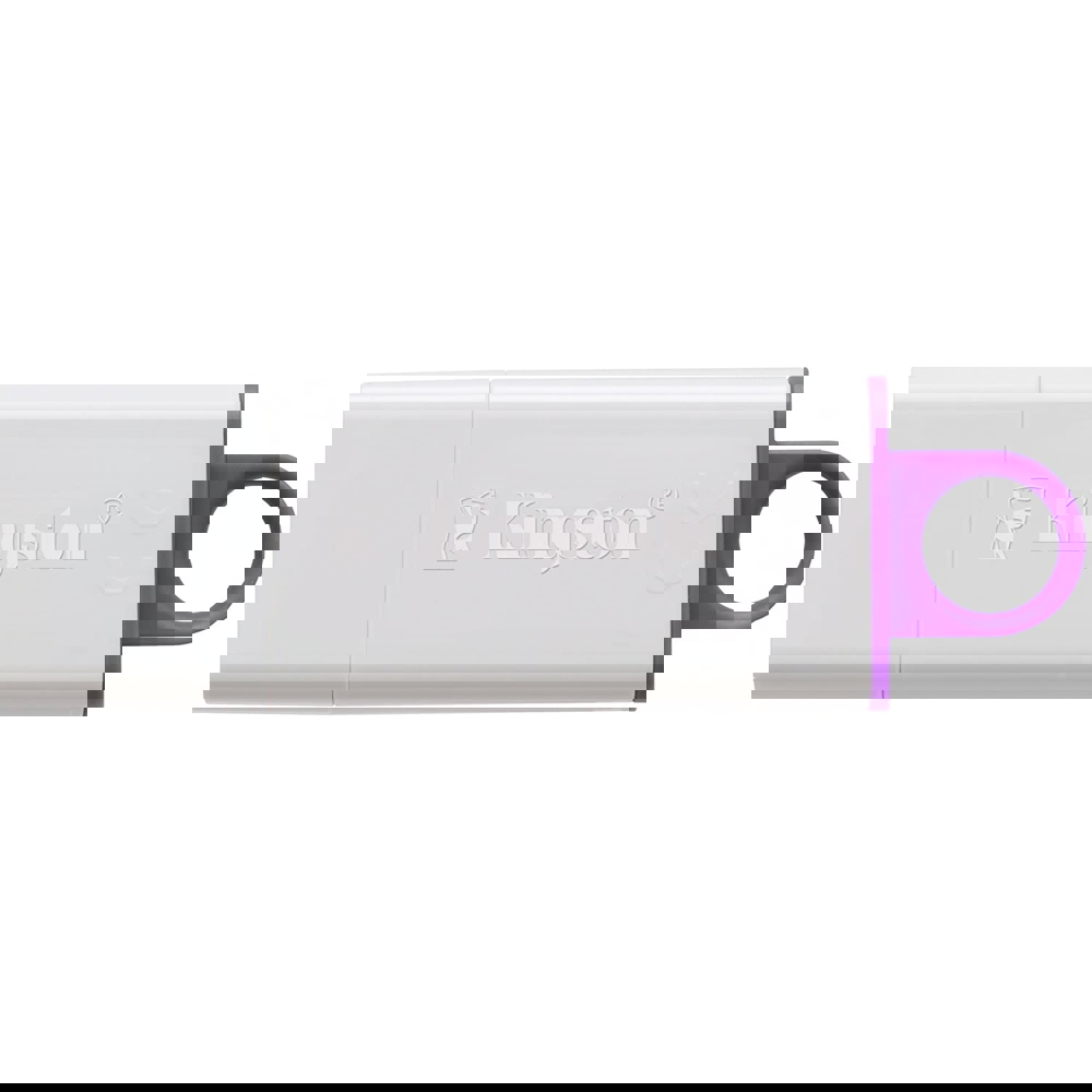 USB ფლეშ მეხსიერება Kingston DTIG4, 64GB, USB 3.0, Dataraveler, White/Purple