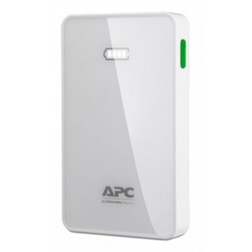 APC Mobile Power Pack, 5000mAh Li-Polymer, White, 2 x USB Output