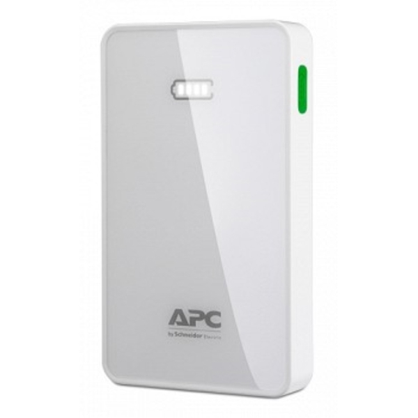 APC Mobile Power Pack, 5000mAh Li-Polymer, White, 2 x USB Output