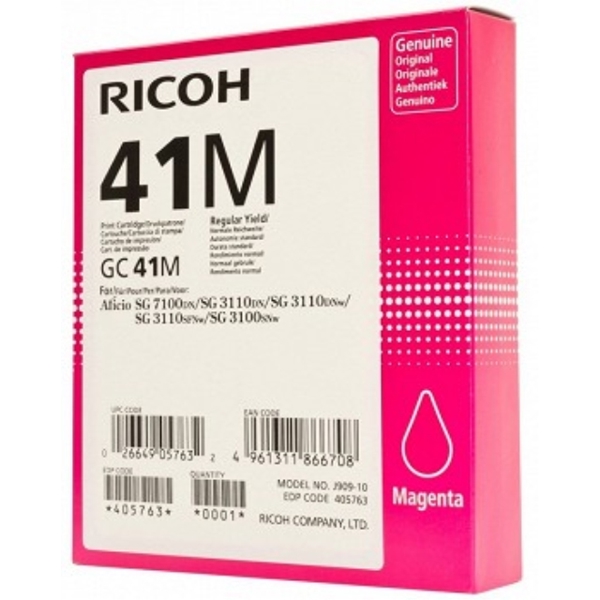 კარტრიჯი RICOH GC 41M 405763 MAGENTA 