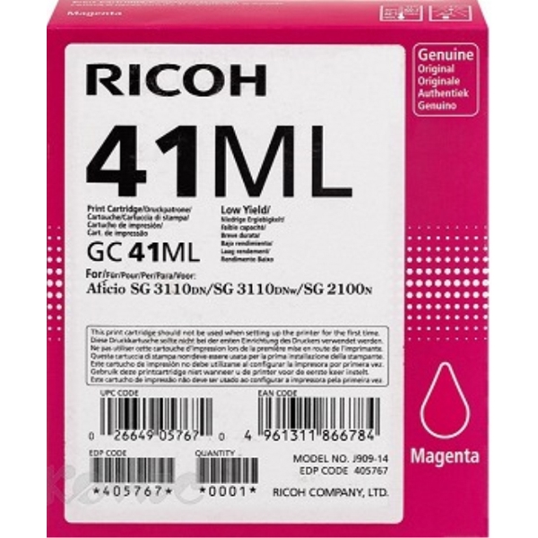 კარტრიჯი RICOH GC 41ML 405767 MAGENTA 