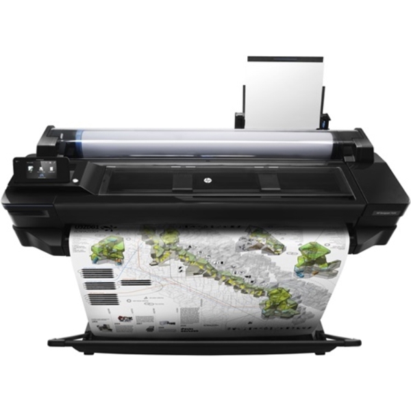 პრინტერი  HP Designjet T520 36-in ePrinter (format: A1; 2400x1200 dpi; Up to 3.8min/page; Memory: 1024MB; Connectivity: Fast Ethernet (100Base-T); Hi-Speed USB 2.0 certified; Wi-Fi; Finished output handling: Sheet feed; roll feed; input tray; automatic cutter; Cart