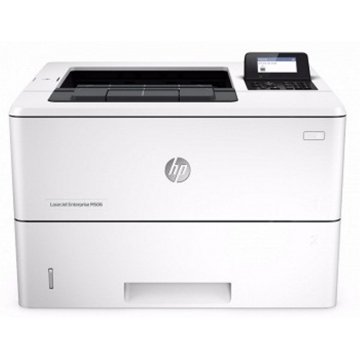 პრინტერი   HP LaserJet Enterprise M506dn, 43ppm A4/45ppm letter mono single-func printer duplexer optional HIP 4-line LCD with 10key pad 100 bypass tray 550-sheet tray front USB.