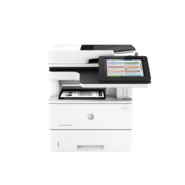 პრინტერი  HP LaserJet Ent MFP M527dn Printer. 43ppm A4/45ppm letter mono multi-fun prnt copy Fax duplexer HIP 8 TS 16GB SSD 100sheet bypass tray 550-sheet paper tray front USB