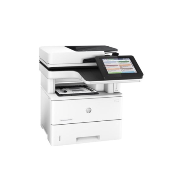 პრინტერი  HP LaserJet Ent MFP M527dn Printer. 43ppm A4/45ppm letter mono multi-fun prnt copy Fax duplexer HIP 8 TS 16GB SSD 100sheet bypass tray 550-sheet paper tray front USB