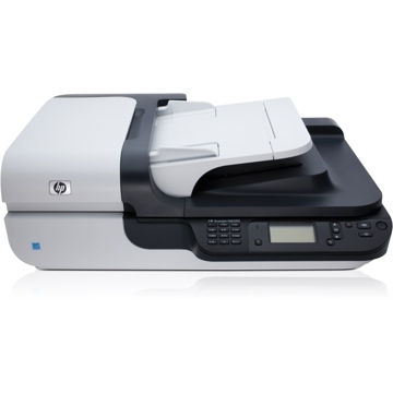 სკანერი  HP Scanjet N6350 Networked Document Flatbed Scanner (format: A4, 2400dpi, 48-bit; Duplex Scanning; 15ppm; transparent materials adapter (scanning 35 mm negatives and slides) with Network, ADF)