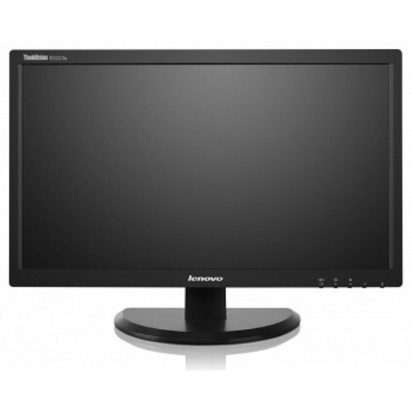 Lenovo ThinkVision E2223s Wide, LED; Aspect Ratio 16:9, Brightness 200cd/m, Contrast ratio: 600:1, Response Time 5ms, Resolution 1920x1080, Viewing Angle 90/50, Signal Input VGA, DVI; Black, Warranty 1 Years