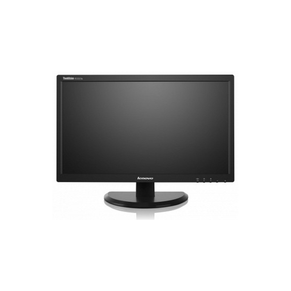 Lenovo ThinkVision E2223s Wide, LED; Aspect Ratio 16:9, Brightness 200cd/m, Contrast ratio: 600:1, Response Time 5ms, Resolution 1920x1080, Viewing Angle 90/50, Signal Input VGA, DVI; Black, Warranty 1 Years