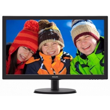 მონიტორი  PHILIPS 22" 223V5LHSB2, 16:9, LED Backlight, Black, 1920x1080, HDMI, DC 10 000 000:1, 5ms, 200 cd/m2, VESA 100, Power INT, EnergyStar 6.0, TCO