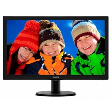 მონიტორი  PHILIPS V-Line 23,6" Full HD LED monitor; Aspect Ratio 16:9, Brightness 250cd/m, Smart Contrast 10 000 000:1, Response Time 5ms, Resolution 1920/1080, Viewing Angle 170/160, Signal Input VGA / DVI-D, Hairline Black, Warranty 2 Years