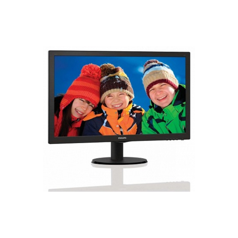 მონიტორი  PHILIPS V-Line 23,6" Full HD LED monitor; Aspect Ratio 16:9, Brightness 250cd/m, Smart Contrast 10 000 000:1, Response Time 5ms, Resolution 1920/1080, Viewing Angle 170/160, Signal Input VGA / DVI-D, Hairline Black, Warranty 2 Years