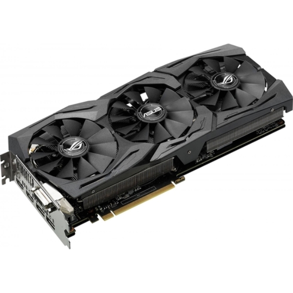 ვიდეო დაფა PCI EXPRESS 12GB ASUS  STRIX-GTX 1080 GAMING ,8GB, GDDR5X, DVI, HDMIX2, VGA, DISPLAY PORT X3, 8192MB