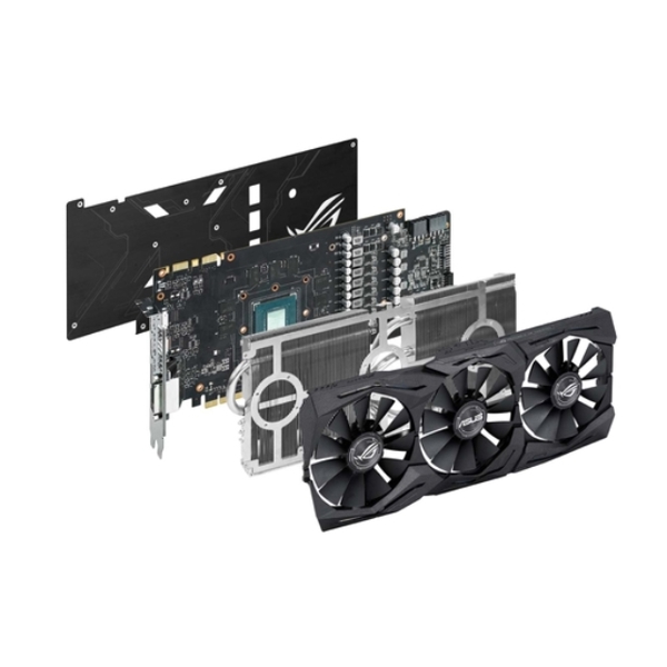 ვიდეო დაფა PCI EXPRESS 12GB ASUS  STRIX-GTX 1080 GAMING ,8GB, GDDR5X, DVI, HDMIX2, VGA, DISPLAY PORT X3, 8192MB