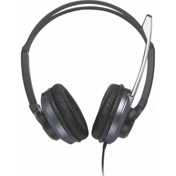 ყურსასმენი  TRUST Headset HS-2800 (ZAIA) - High quality stereo headset with big soft ear pads and adjustable microphone, Inline remote control with volume control and microphone on/off switch