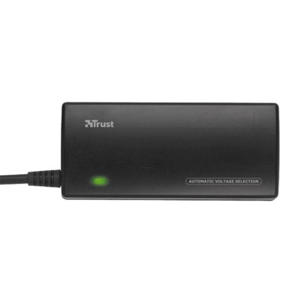 ნოუთბუქის  დამტენი TRUST 120W PLUG & GO LAPTOP & PHONE CHARGER - BLACK