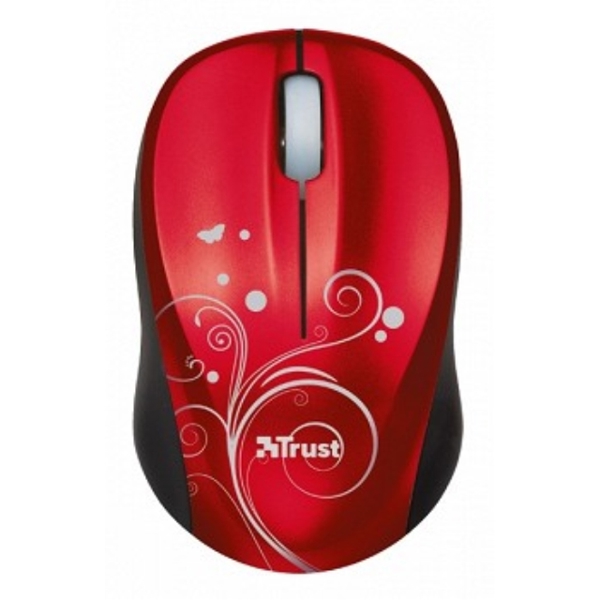 მაუსი TRUST Vivy Wireless Mini Mouse - Red