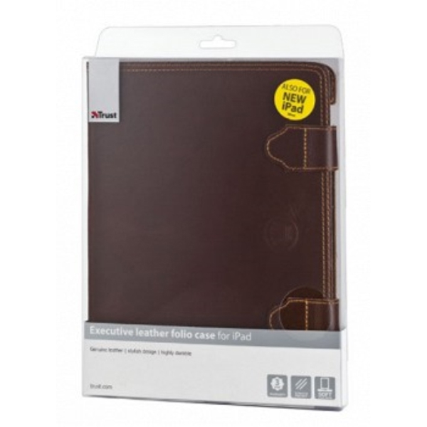 ტაბლეტის ჩანთა TRUST Executive Leather Folio Case for iPad