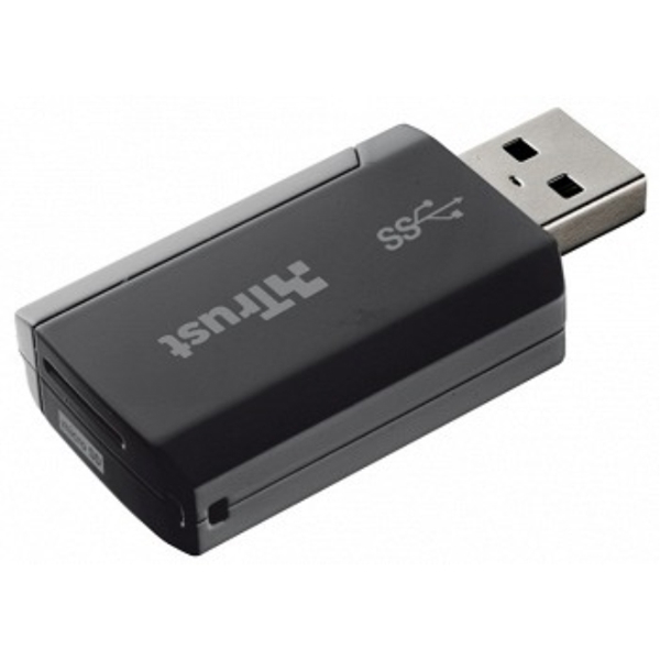 მეხსიერების ბარათის წამკითხველი TRUST SuperSpeed USB 3.0 SD & Micro-SD Card Reader   