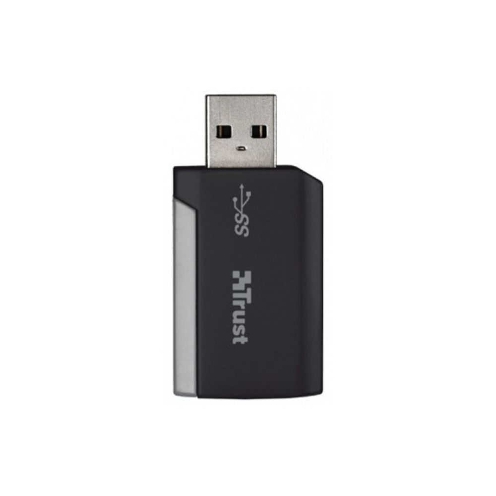 მეხსიერების ბარათის წამკითხველი TRUST SuperSpeed USB 3.0 SD & Micro-SD Card Reader   